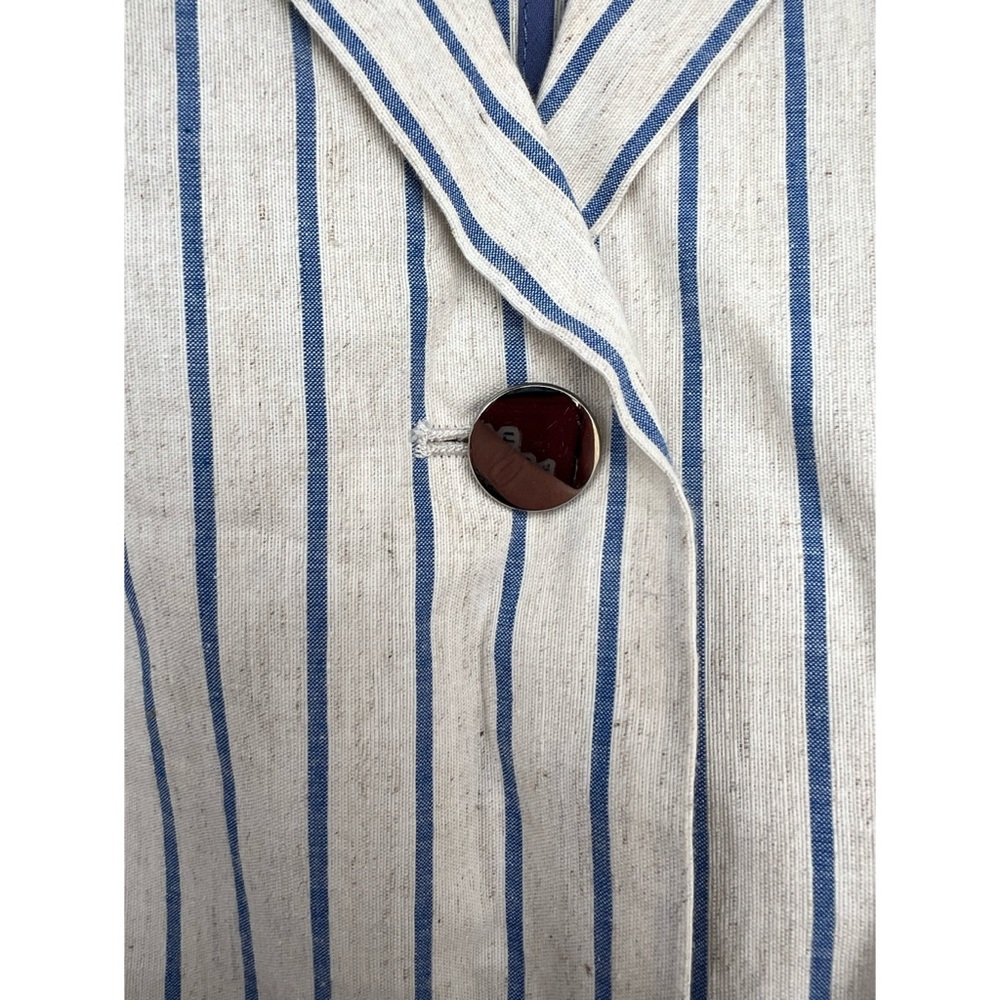 Lafayette 148 Linen Blend Striped Blazer 6 - Picture 5 of 10